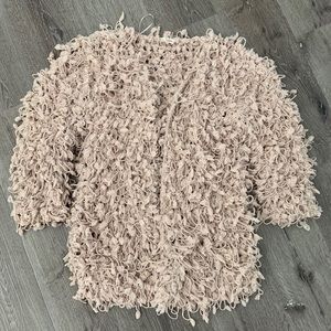 Aaron & Amber fuzzy sweater